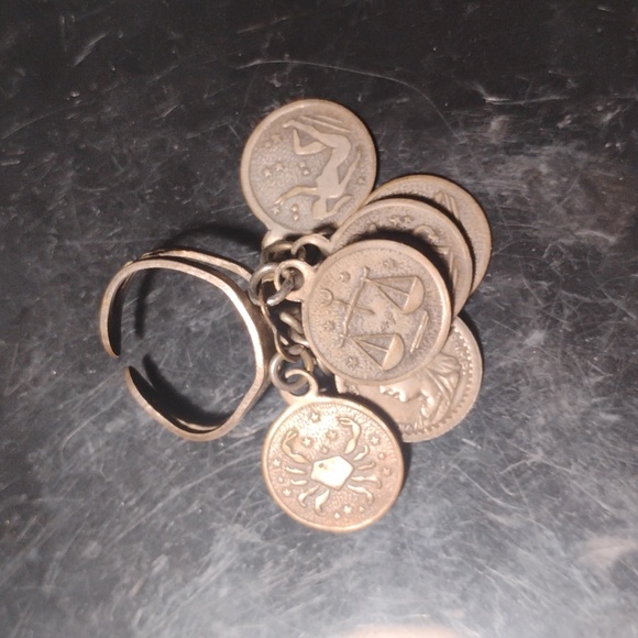 Vintage Adjustable Astrology Ring - Picture 3 of 4